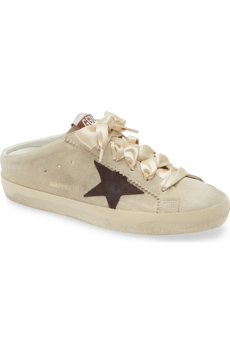 Golden Goose Super-Star Sabot Mule Sneaker, Main, color, Beige/ Brown