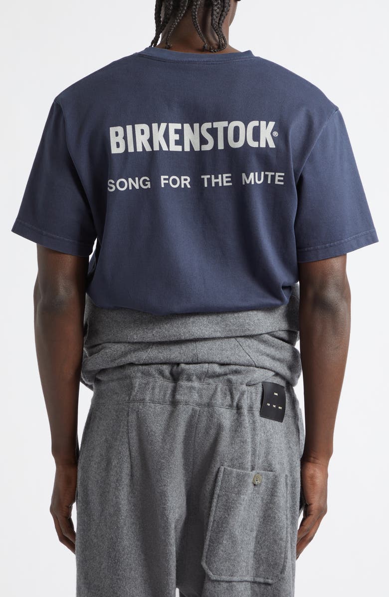 SONG FOR THE MUTE x Birkenstock The Collector Classic Graphic T-Shirt, Alternate, color, Overdyed Navy