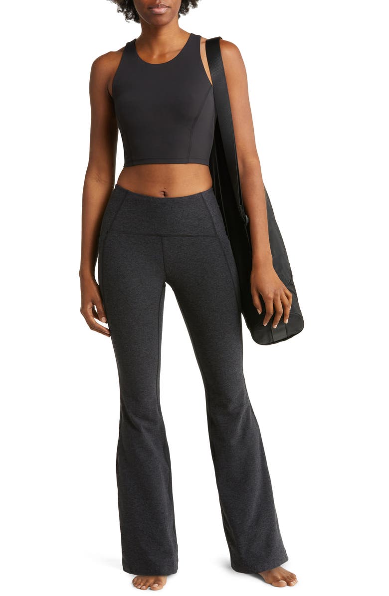 Zella Restore Soft High Waist Pocket Flare Leggings, Alternate, color,