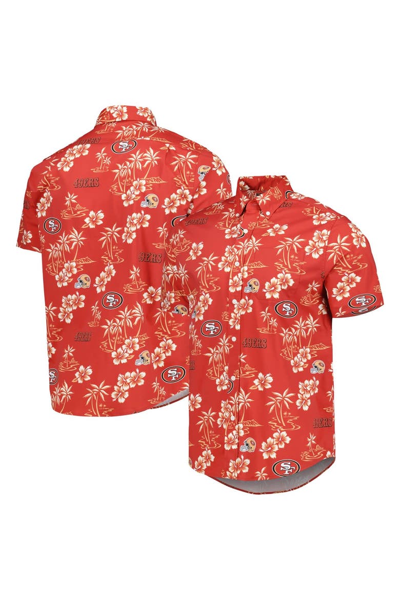 Men's Reyn Spooner Scarlet San Francisco 49ers Kekai Button-Up Shirt, Main, color, Scarlet