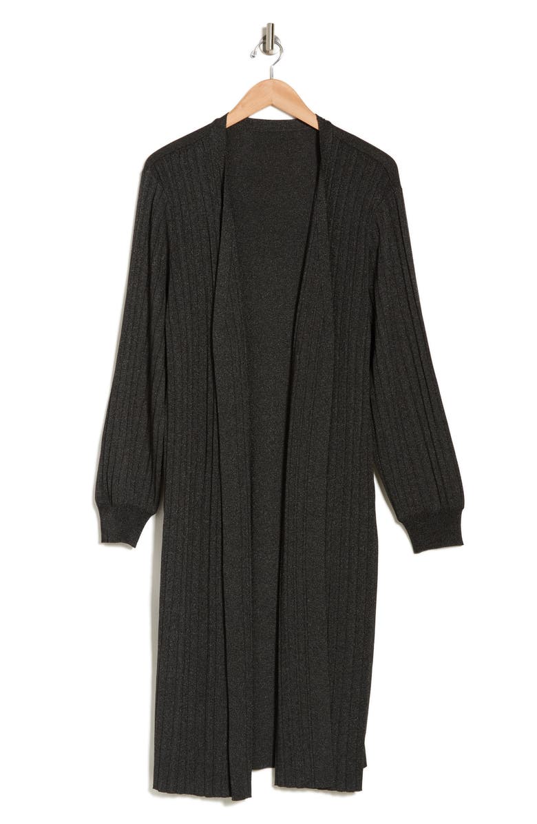 BY DESIGN Jae Metallic Duster Cardigan, Alternate, color, 