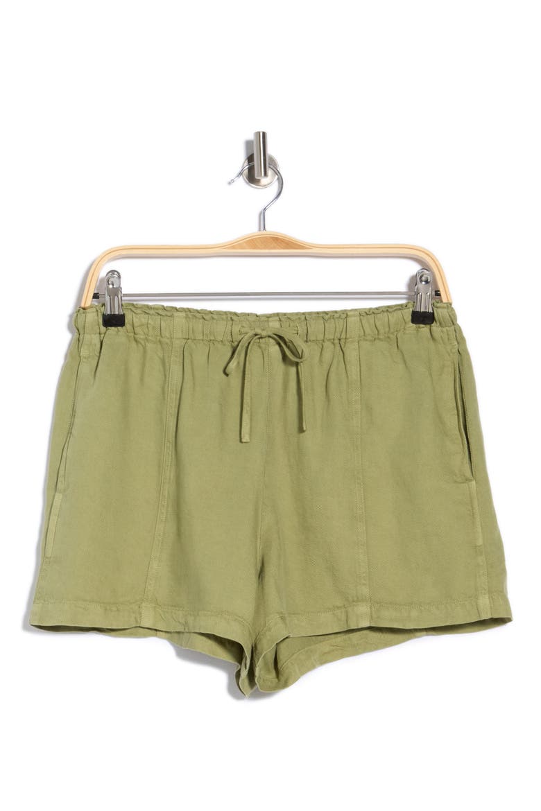 Drawstring Waist Shorts, Main, color, SUMMER MOSS