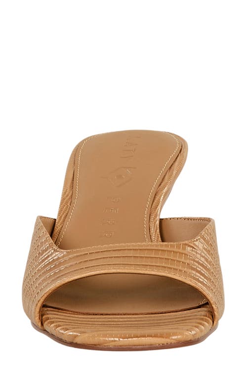 Katy Perry The Ladie Kitten Heel Slide Sandal In Caramel