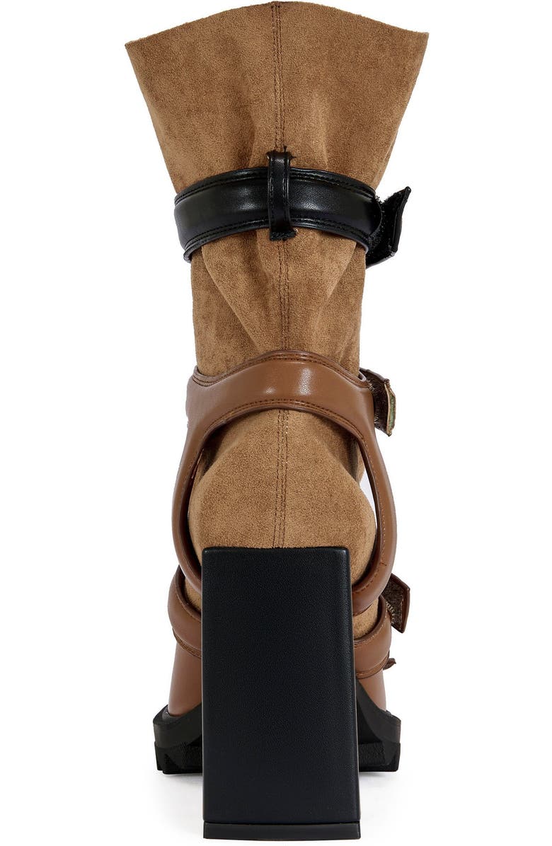 AZALEA WANG Thierry Block Bootie, Alternate, color, Tan