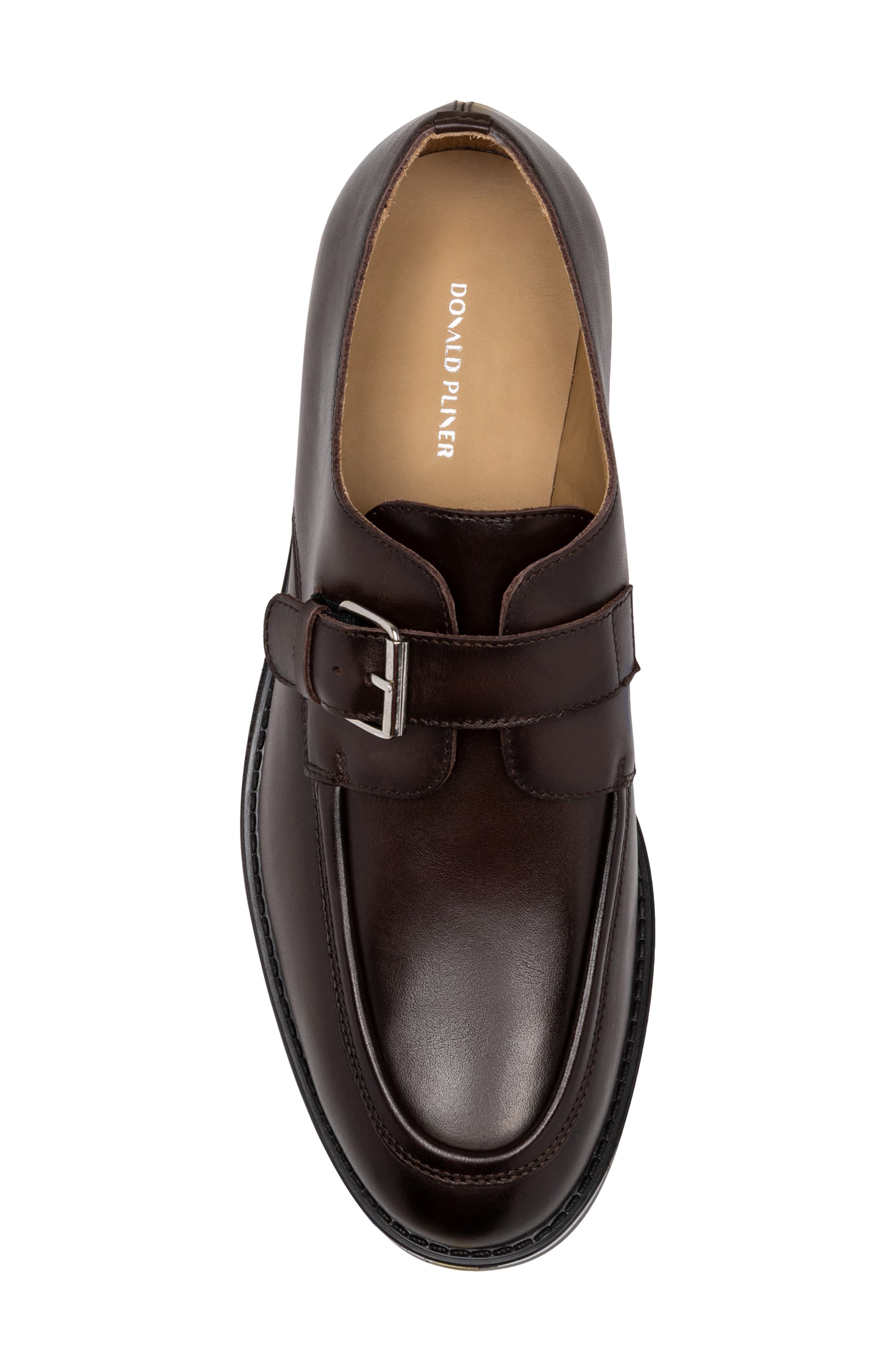 Donald Pliner Calan Monk Strap Shoe, Alternate, color, Dark Brown