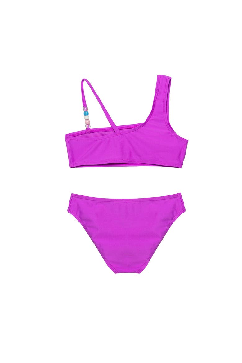 Sun Beading Asymmetrical Beaded Swim Set, Alternate, color, Violet