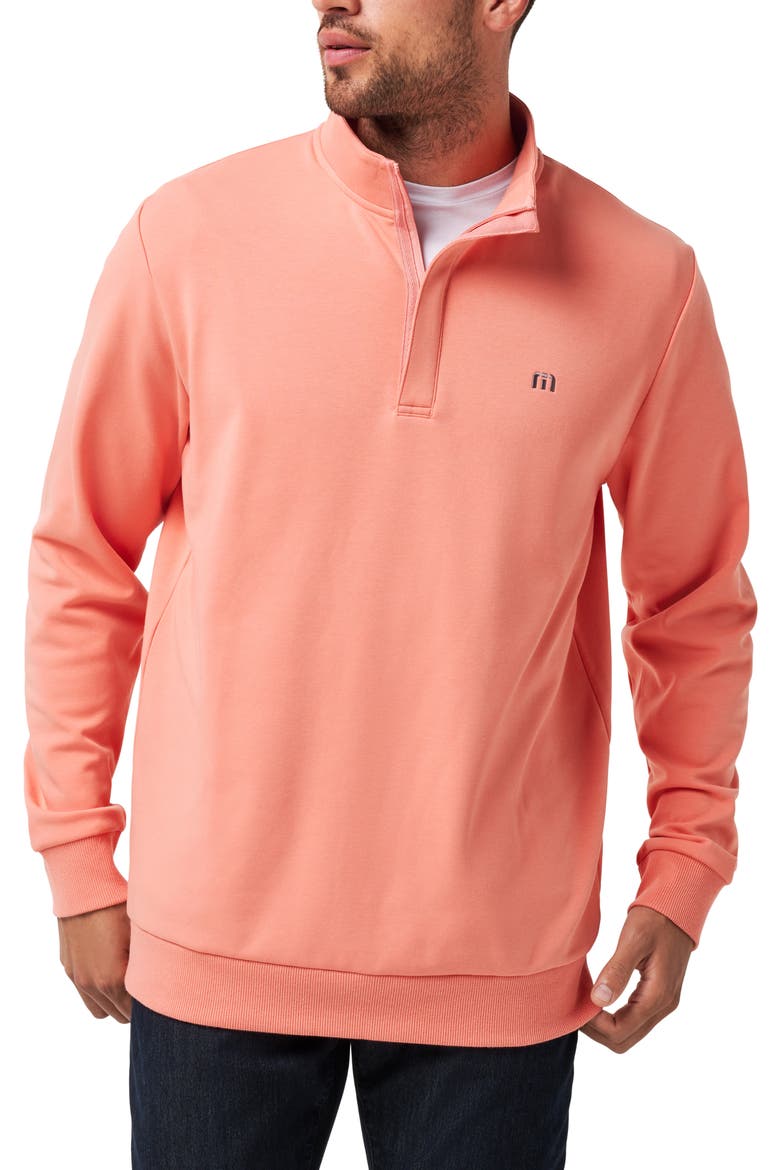 Cloud 2.0 Quarter Zip Pullover, Main, color, TERRA COTTA