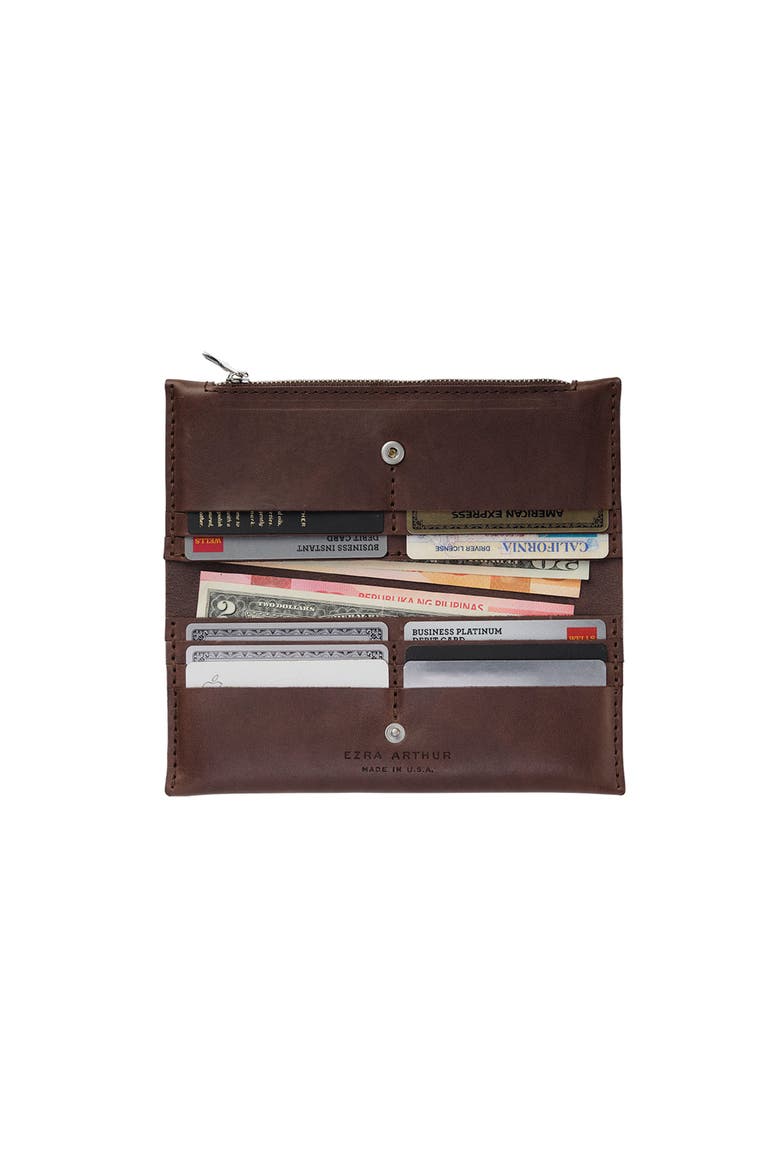 Long Zipper Wallet, Alternate, color, MALBEC