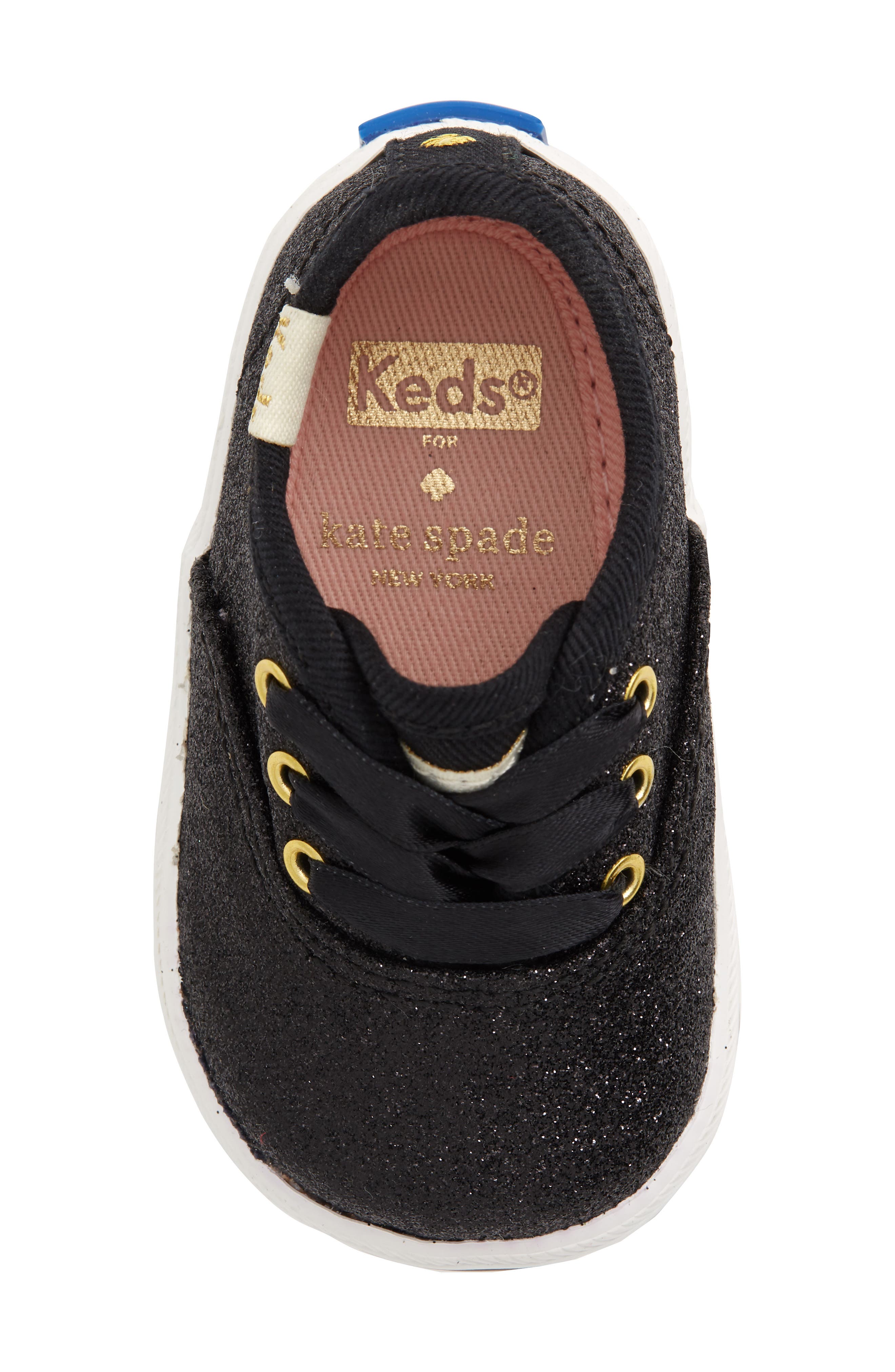 Keds<sup>®</sup> x kate spade new york Champion Glitter Crib Shoe, Alternate, color, 