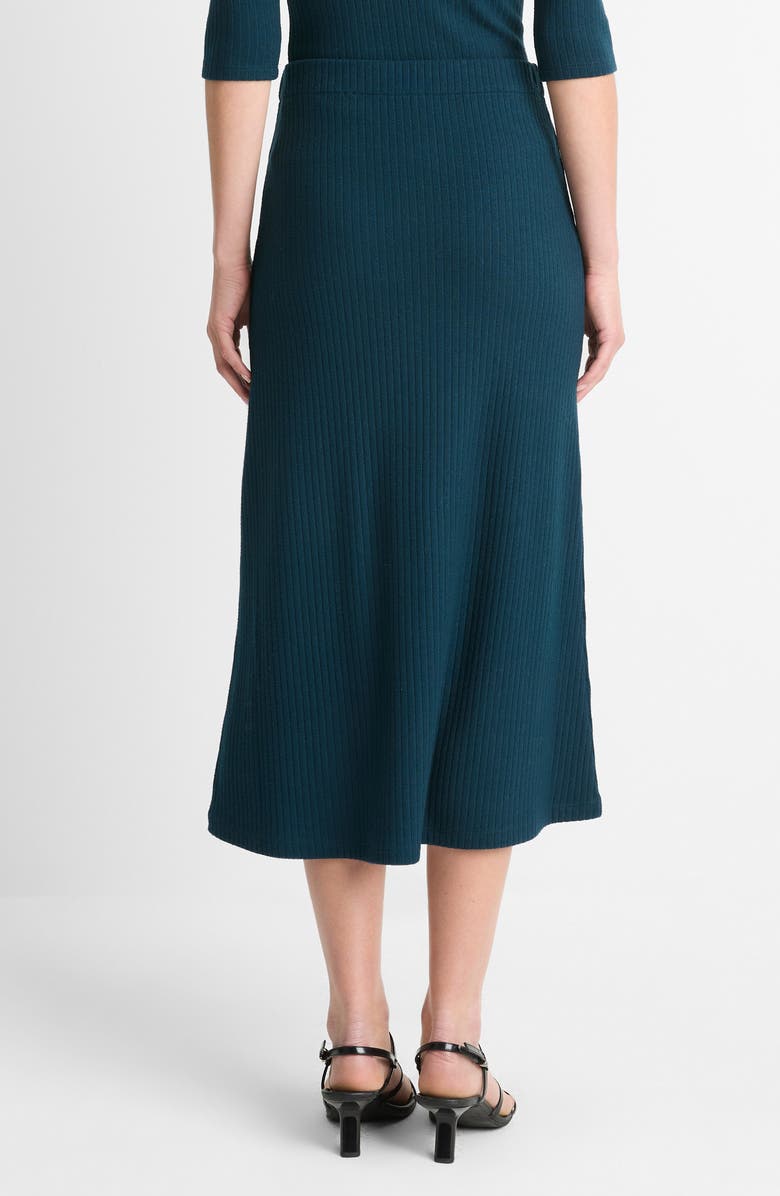 Vince Rib Midi Skirt, Alternate, color, Deep Ocean