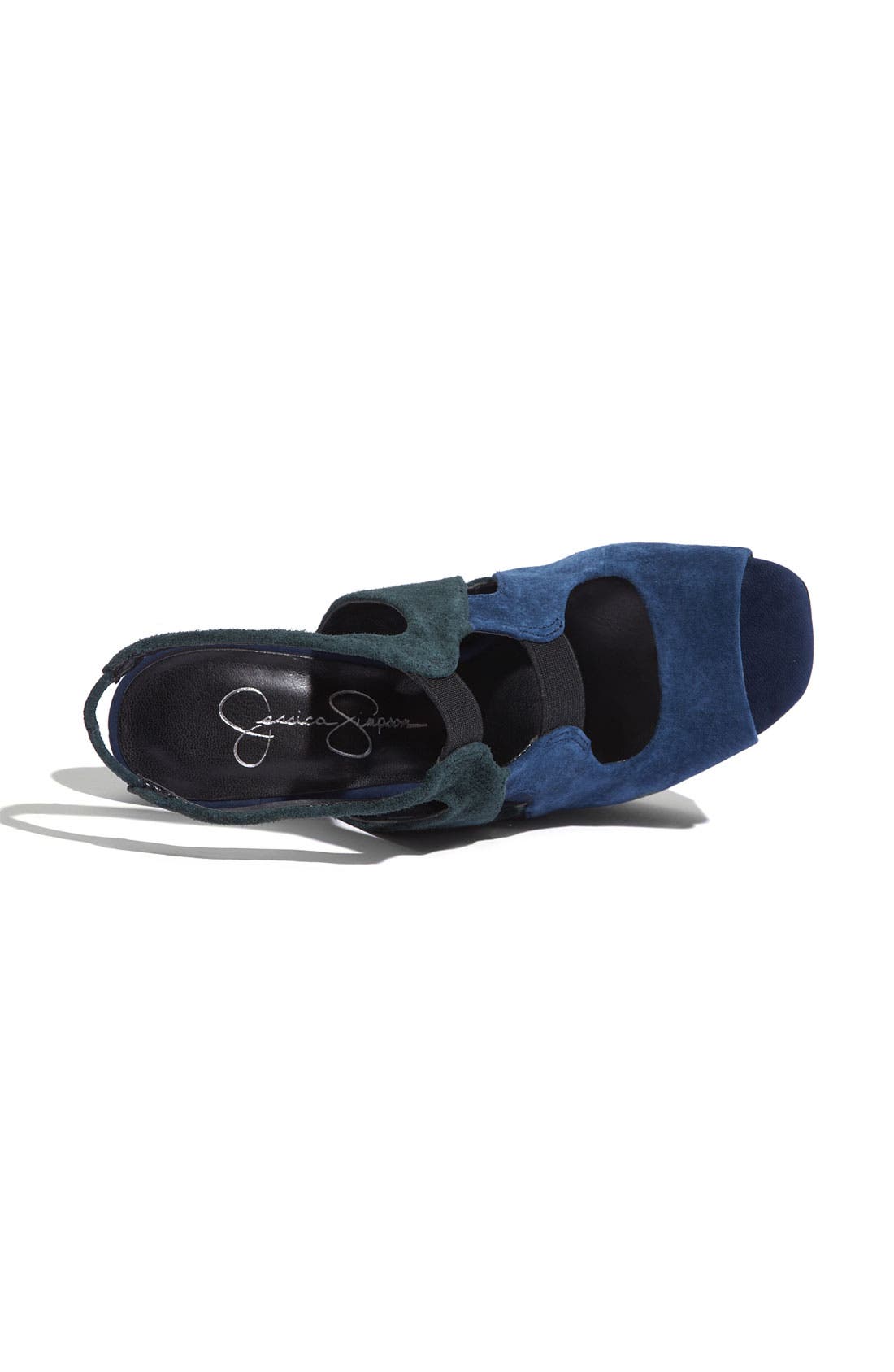 'Bendie' Platform Sandal, Alternate, color, ESTATE BLUE MAYA