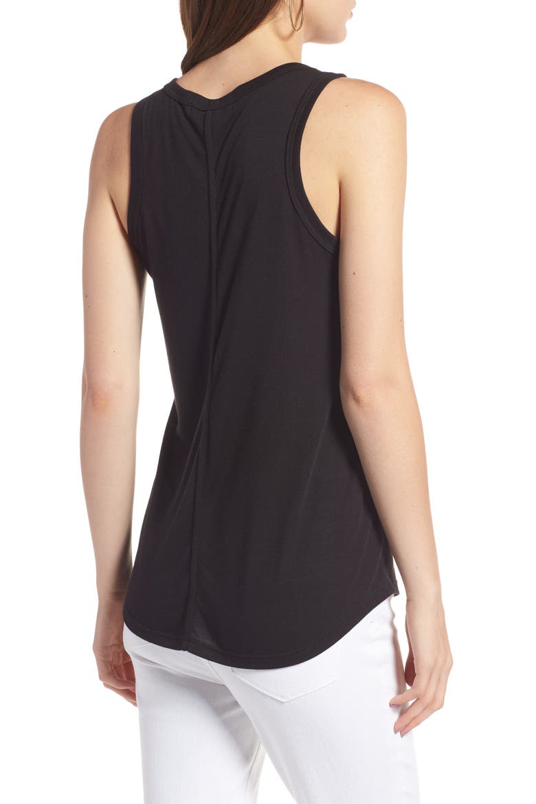 U-Neck Tank, Alternate, color, BLACK