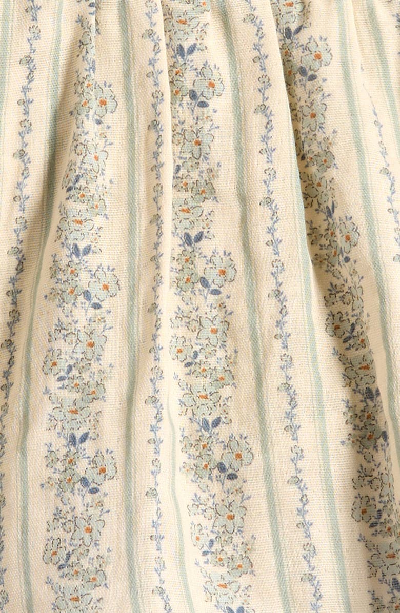 Rylee + Cru Lila Floral Print Cotton Romper, Alternate, color, Natural