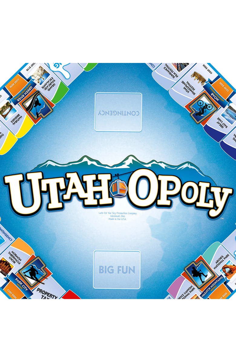 Late for the Sky Utahopoly Monopoly Board Game, Alternate, color, Multicolored