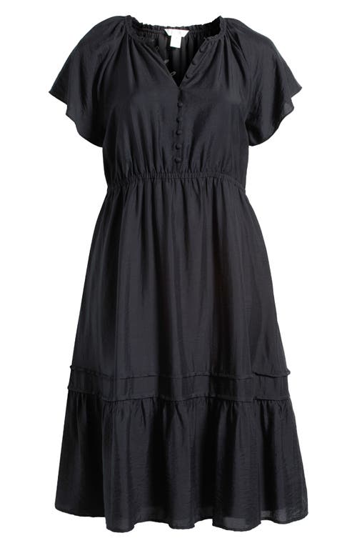 Caslonr Caslon(r) Flutter Sleeve Tiered Dress