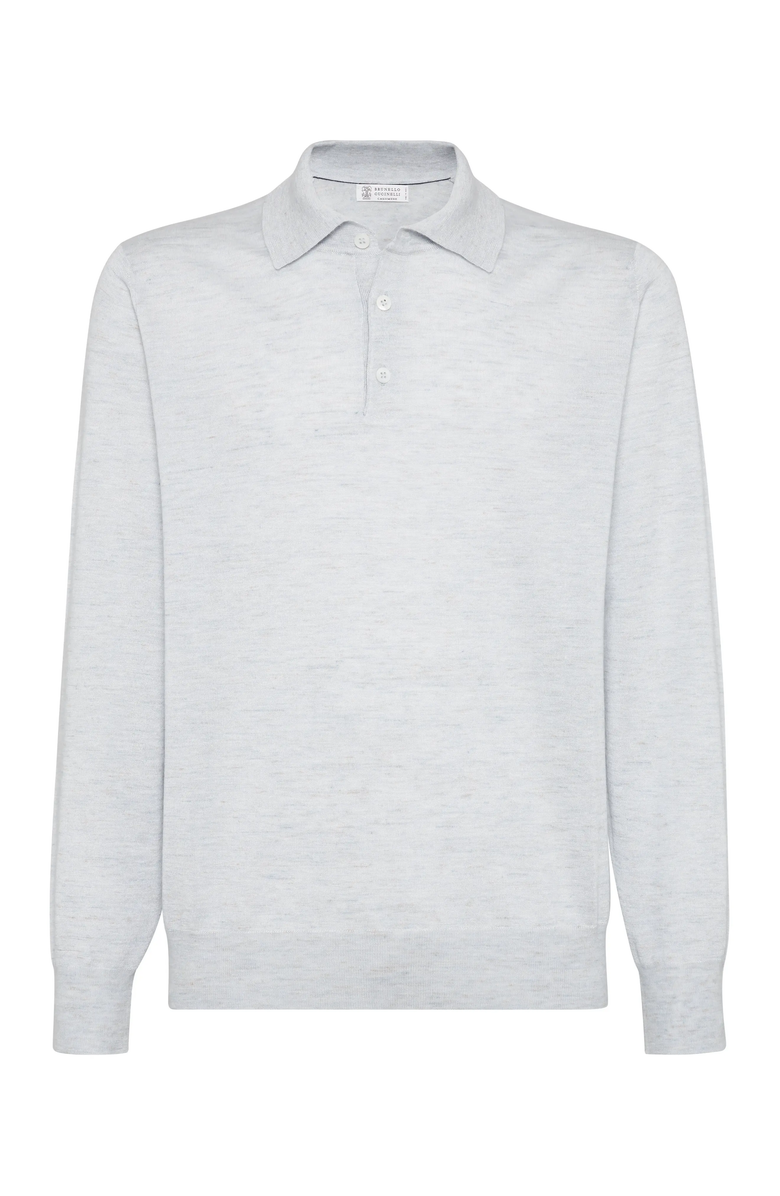 Brunello Cucinelli Lightweight knit Polo, Main, color, 