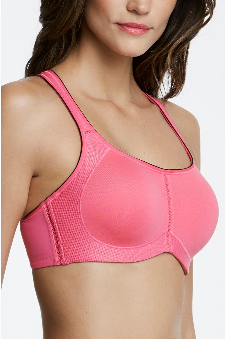 Zoe Pro Max High Impact Convertible Racerback T-Strap Bra, Alternate, color, Pink