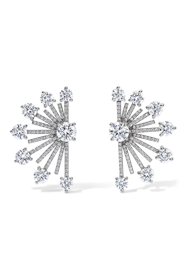 18k Gold Diamond Spark Earrings, Main, color, 18K WHITE GOLD