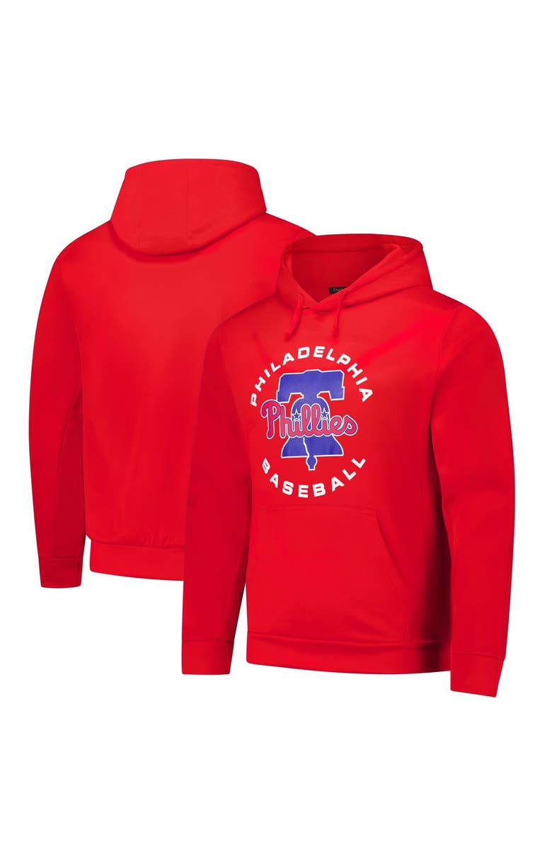 DUNBROOKE Men's Dunbrooke Red Philadelphia Phillies Champion Pullover Hoodie, Main, color, 