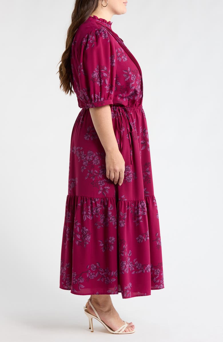 SUGARLIPS Zurum Floral Print Pintuck Pleat Dress, Alternate, color,