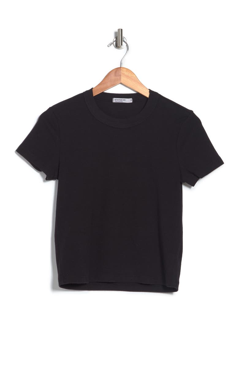 Stateside Rib Crew Neck Short Sleeve Tee, Alternate, color, 