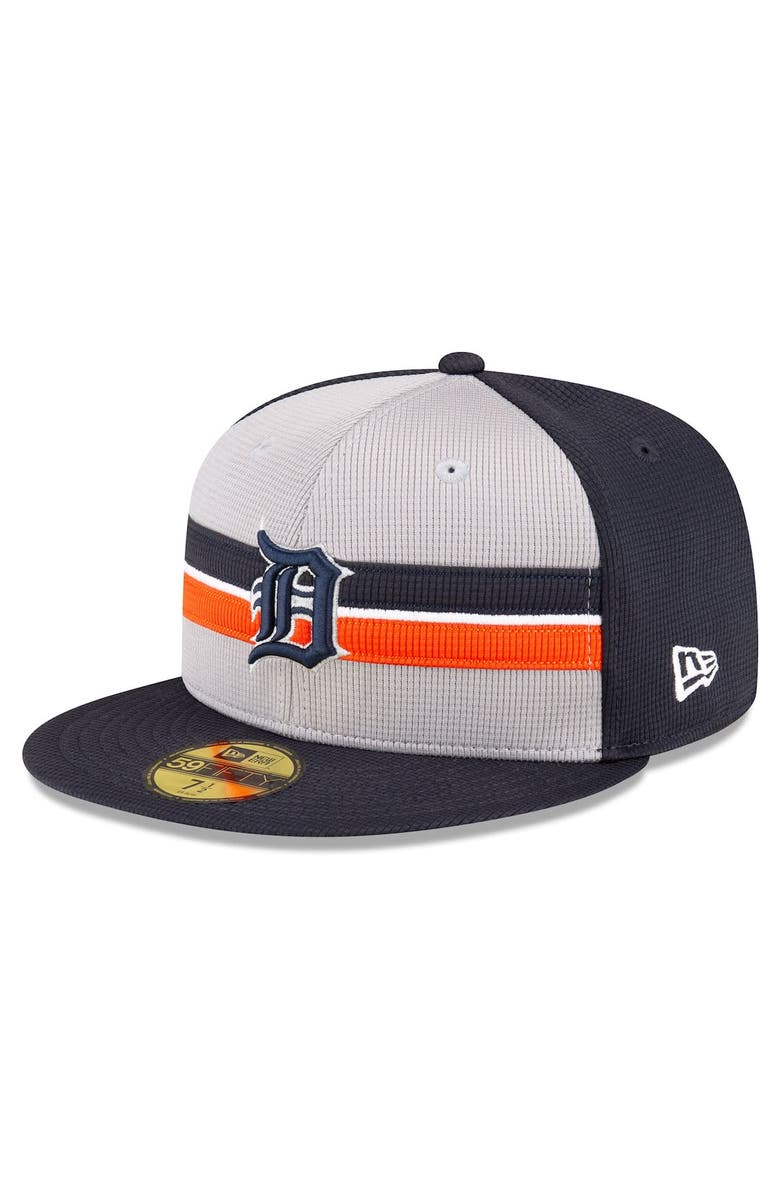 New Era Men's New Era Gray Detroit Tigers 2024 Batting Practice 59FIFTY Fitted Hat, Alternate, color, Gray