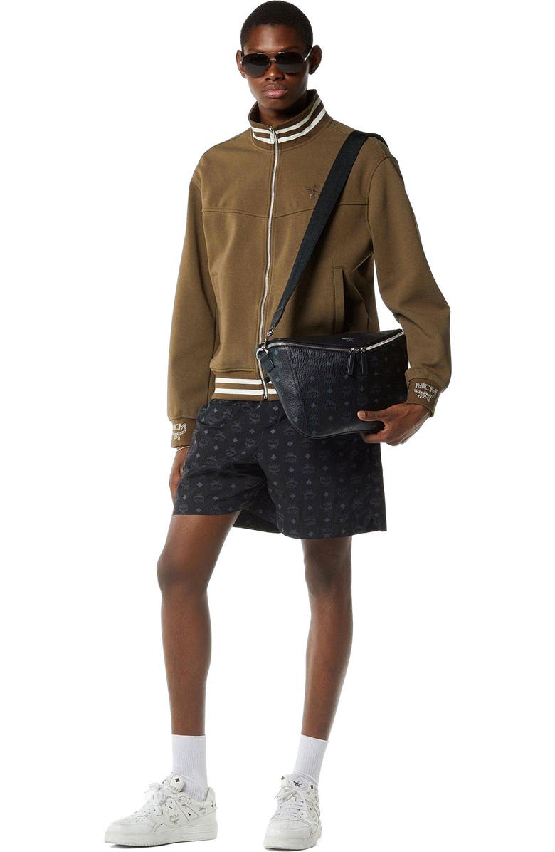 MCM Medium Diamant 3D Crossbody in Visetos Leather Mix, Alternate, color, Bk