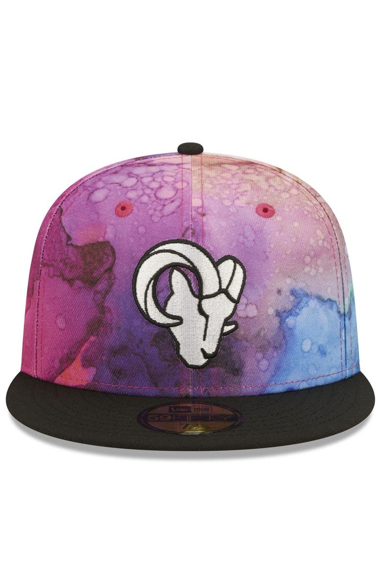 New Era Men's New Era Pink/Black Los Angeles Rams 2022 NFL Crucial Catch 59FIFTY Fitted Hat, Alternate, color, 