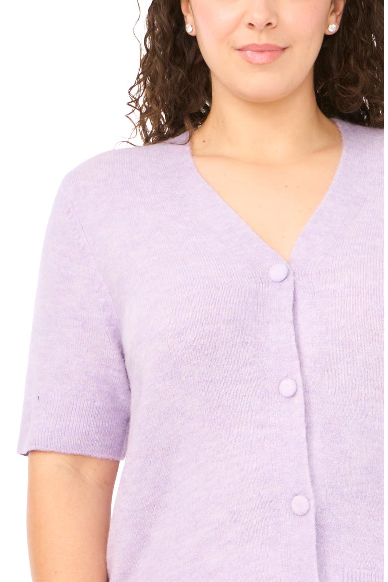 Elbow Sleeve Cardigan, Alternate, color, SOFT LAVENDER