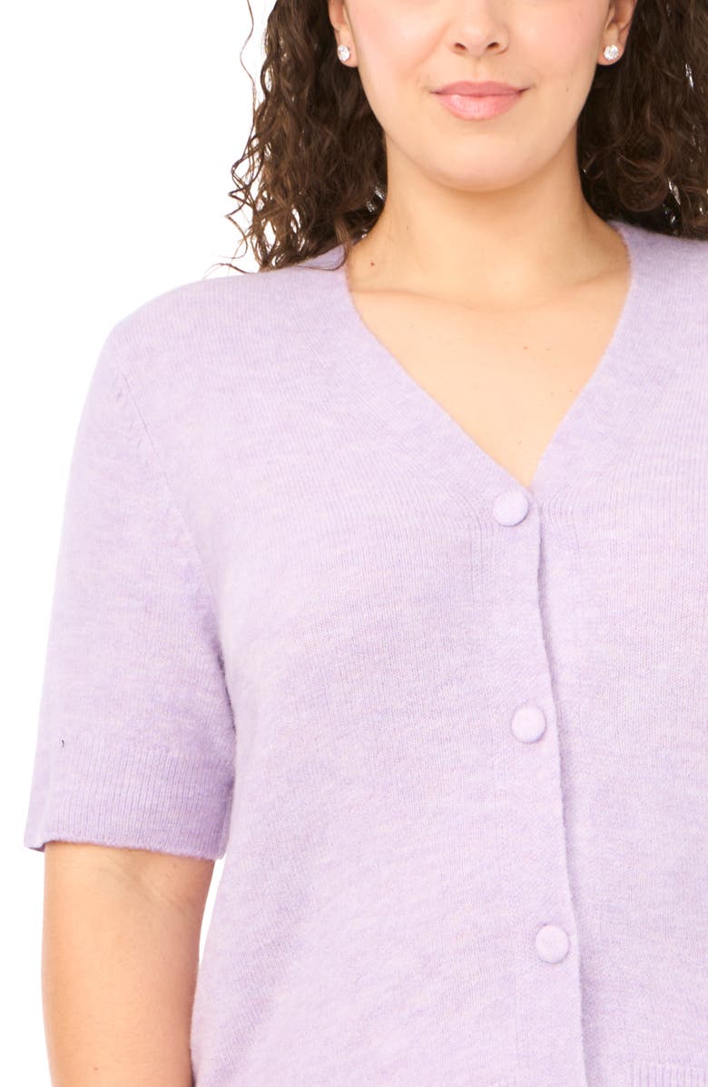 Halogen<sup>®</sup> Elbow Sleeve Cardigan, Alternate, color, Soft Lavender