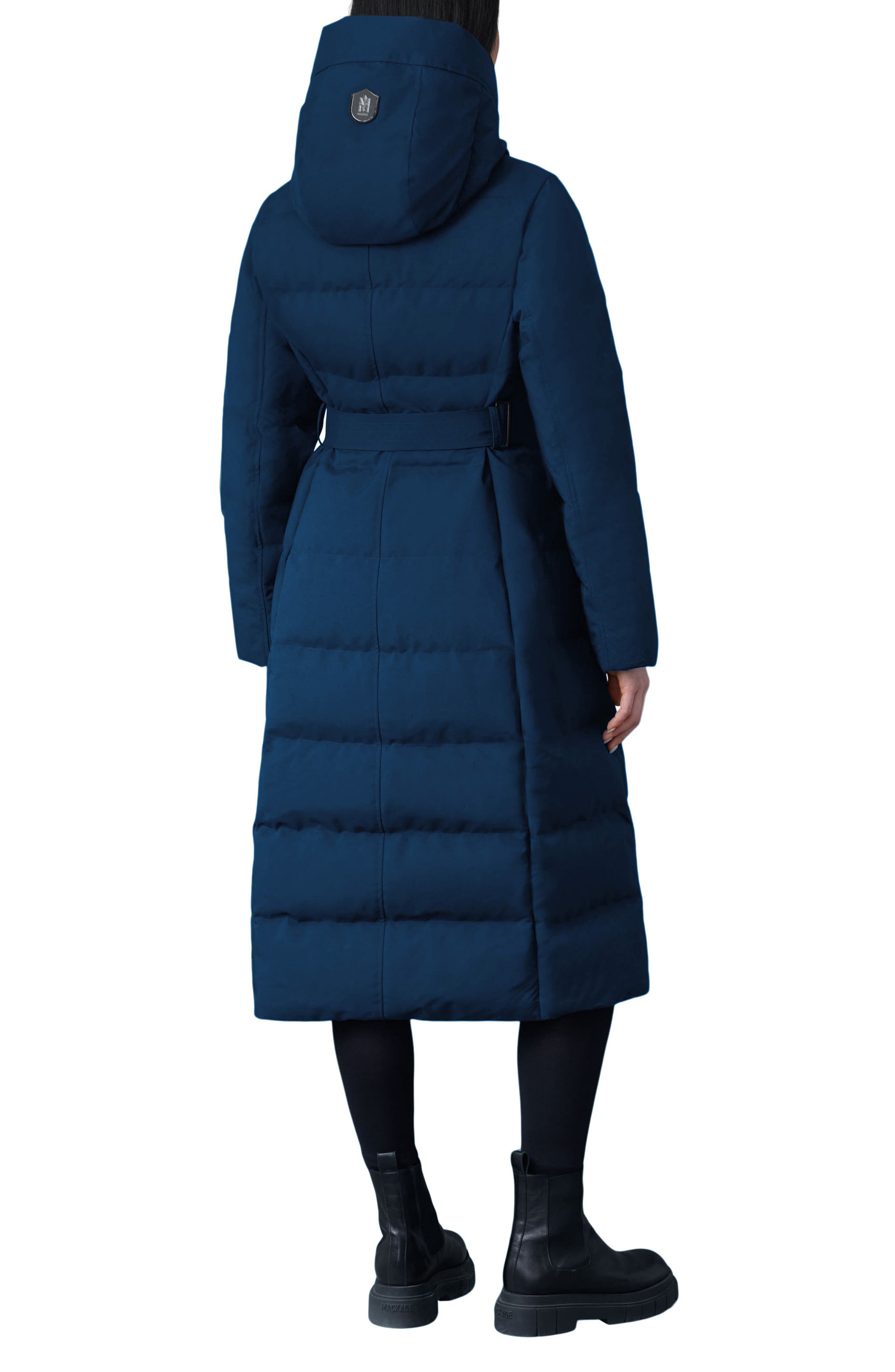 Shyla 800 Fill Power Down Coat with Removable Quilted Bib - image 2