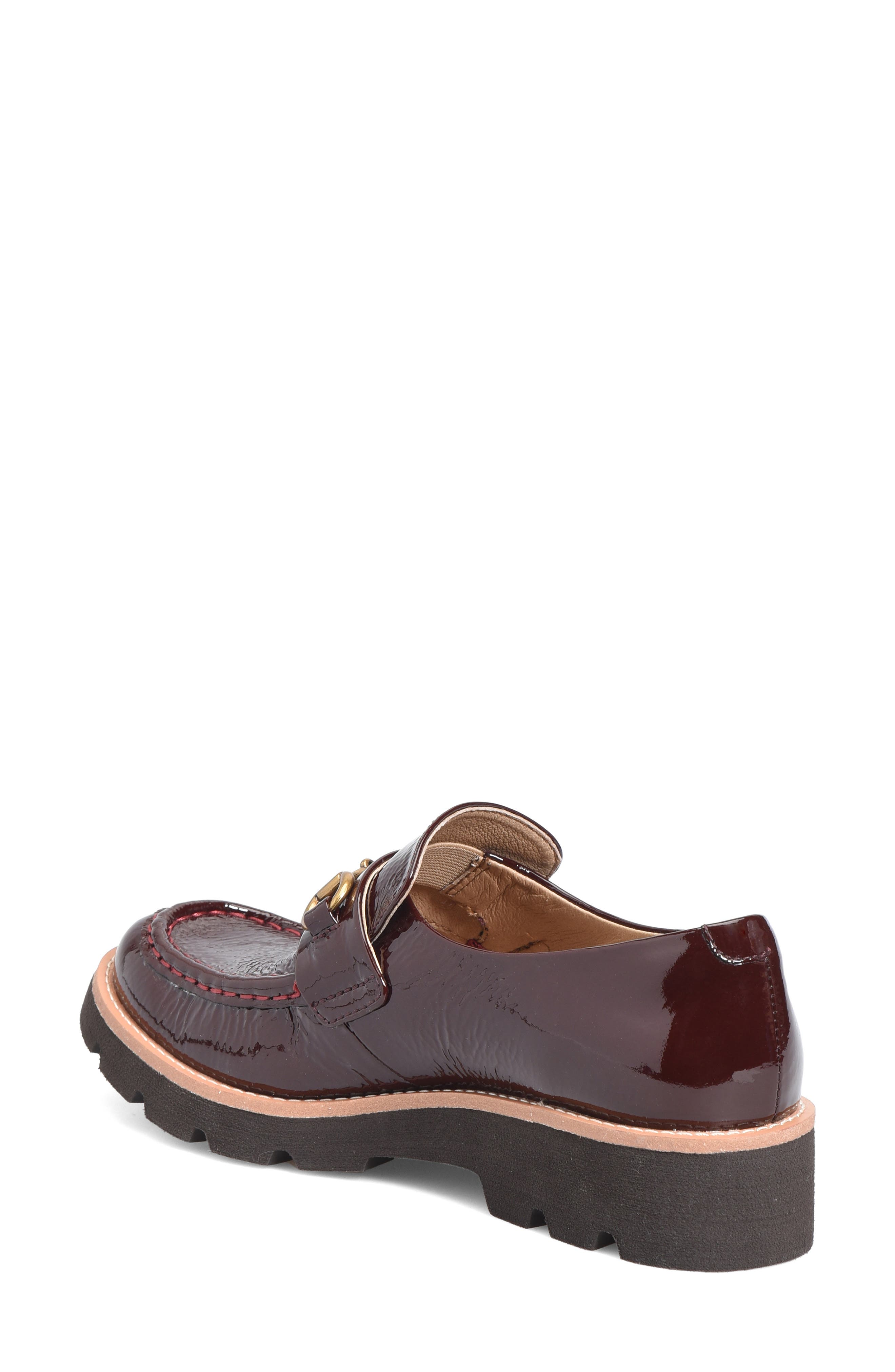 Söfft Prewitt Horsebit Loafer, Alternate, color, Burgundy