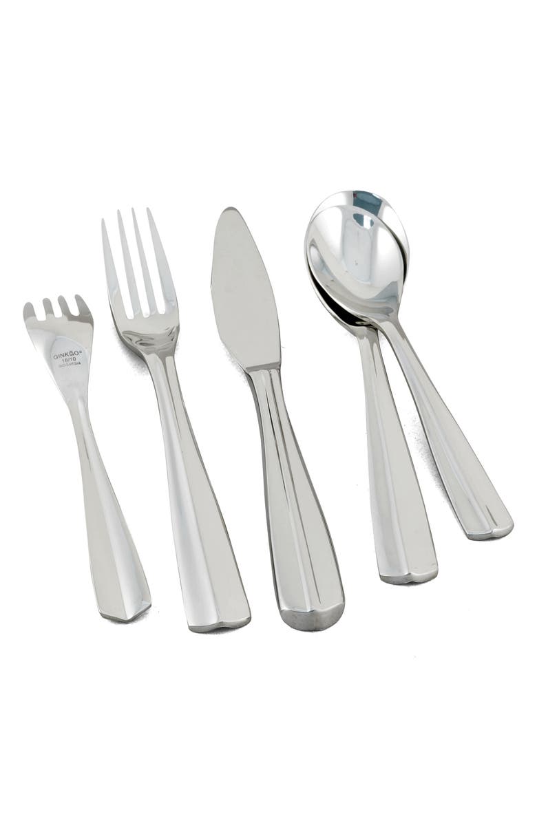Ginkgo Flatware Nocture 20-Piece Flatware Set, Alternate, color, 