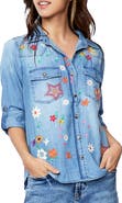 Billy T Sketchbook Embroidered Button-Up Shirt