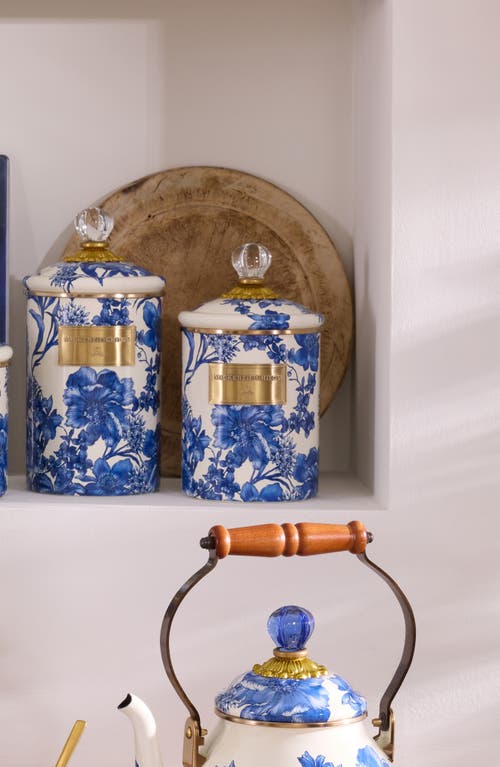Mackenzie-childs Mackenzie Childs Medium Royal English Canister In Blue