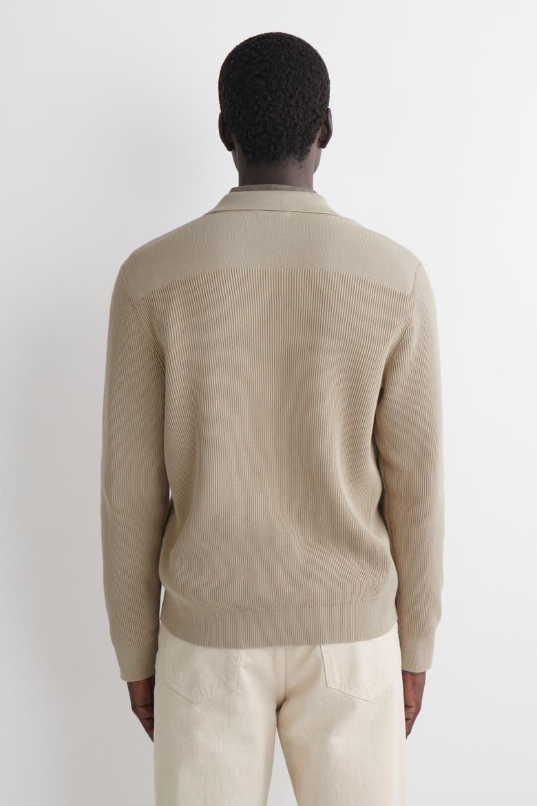 Cotton Polo Jumper, Alternate, color, BEIGE