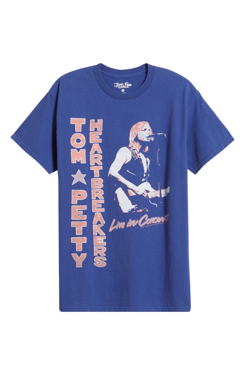 Junk Food Tom Petty Live Cotton Graphic T-Shirt, Alternate, color, 
