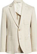 Nordstrom Henrik Trim Fit Tan Mélange Knit Sport Coat