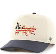 '47 Men's '47 Natural/Navy Nebraska Huskers Americana Flag Hitch Adjustable Hat