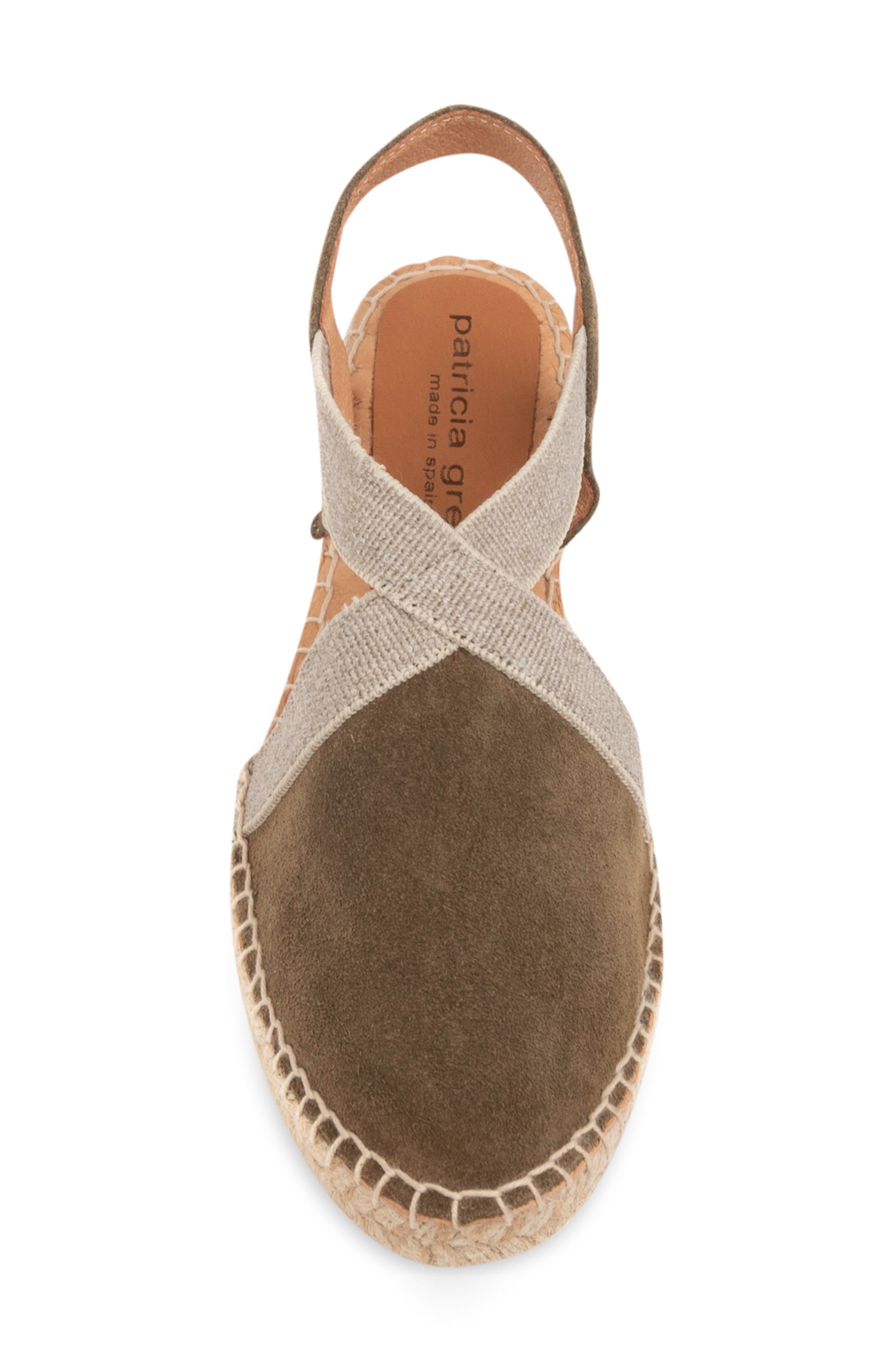 Grace Espadrille Wedge, Alternate, color, OLIVE