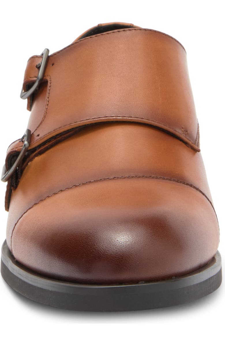 Nordstrom Edison Double Monk Strap Shoe, Alternate, color, Tan Chestnut
