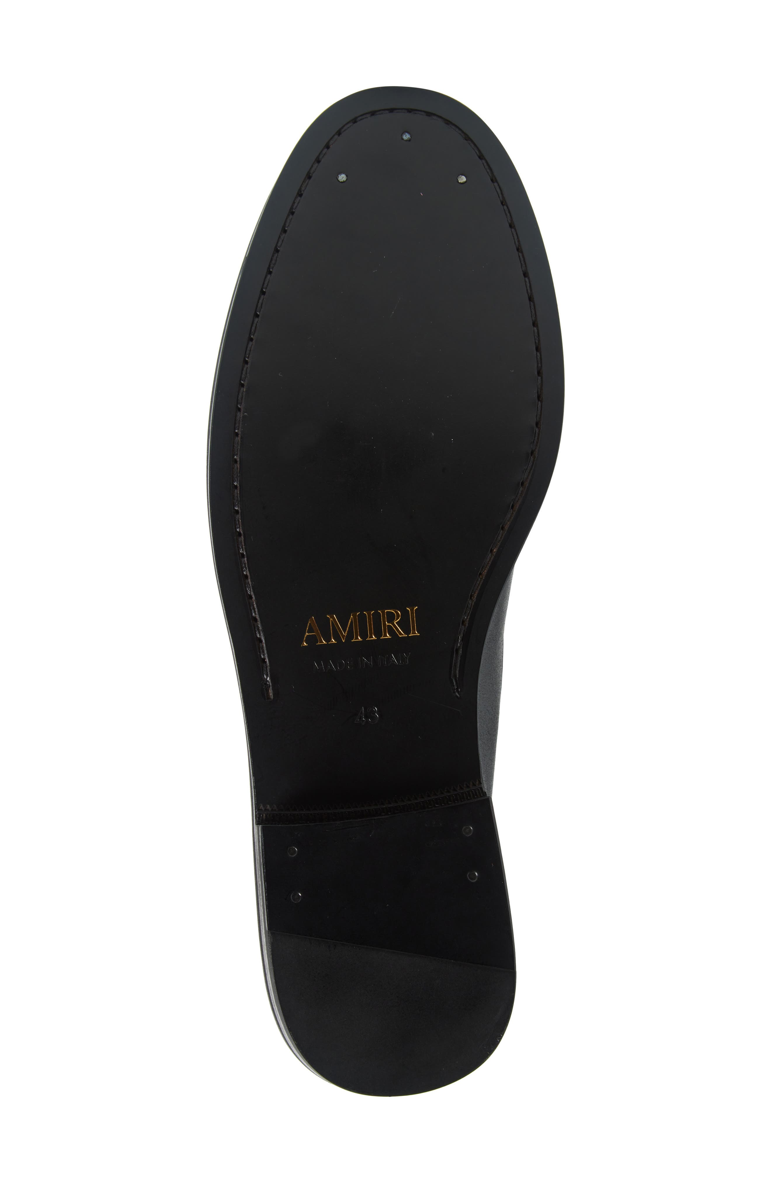 AMIRI MA Chain Penny Loafer, Alternate, color, Black