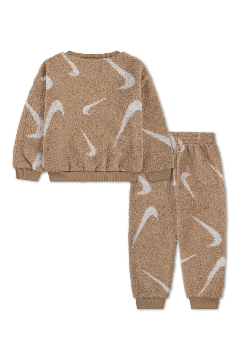 Kids' Boucle Jacquard Pullover & Joggers Set, Alternate, color, HEMP