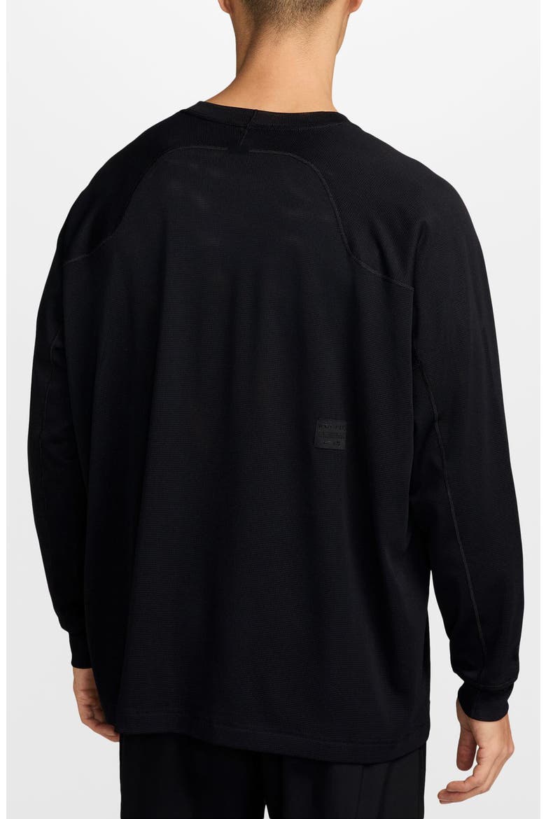 N.A.C. Dri-FIT Performance Reversible Long Sleeve T-Shirt, Alternate, color, BLACK/ BLACK