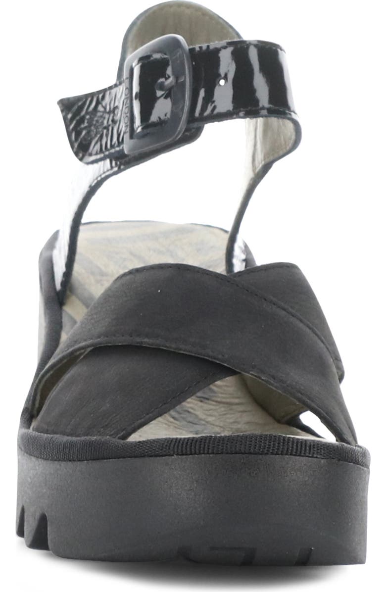 Fly London Bace Platform Wedge Sandal, Alternate, color,
