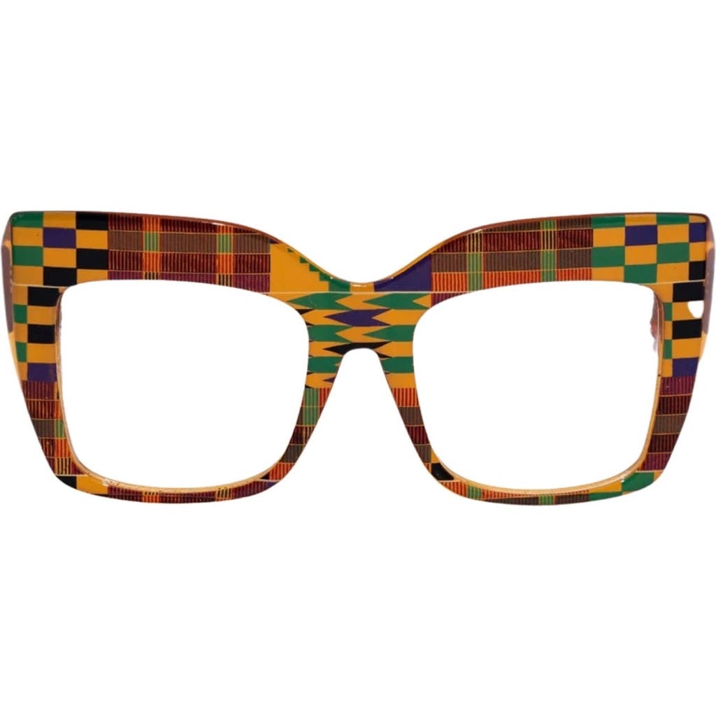 Tribal Eyes Tribal Ëyës Ka Kente Oversized Cateye Eyeglasses