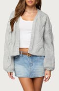 EDIKTED Braiden Chunky Cable Stitch Cardigan