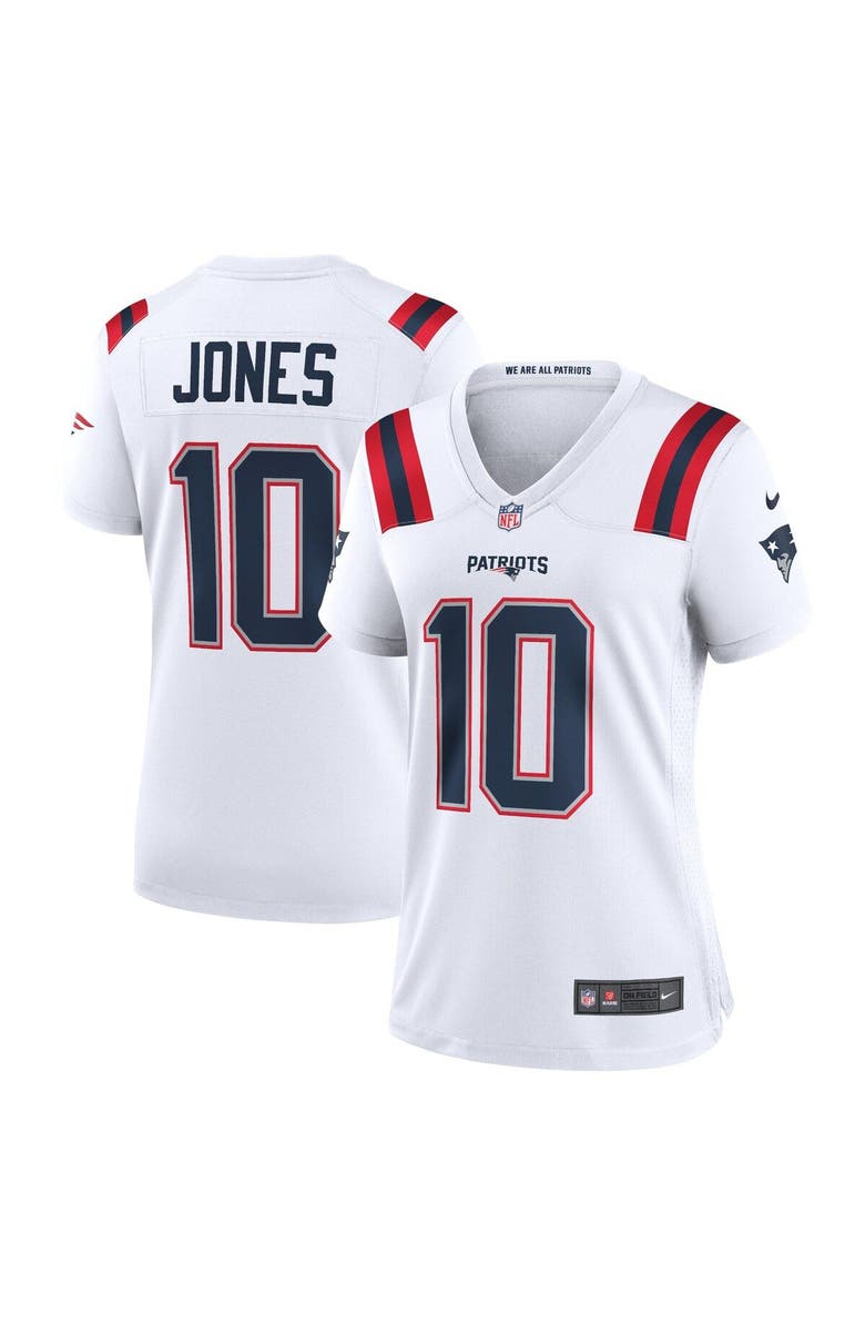 Nike Women's Nike Mac Jones White New England Patriots Game Jersey, Alternate, color, 