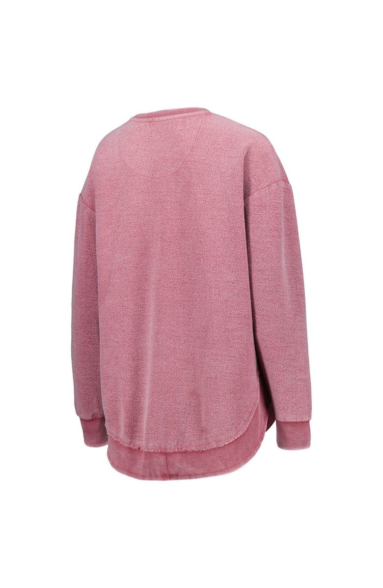 PRESSBOX Women's Pressbox Cardinal Iowa State Cyclones Ponchoville Pullover Sweatshirt, Alternate, color, Cardinal