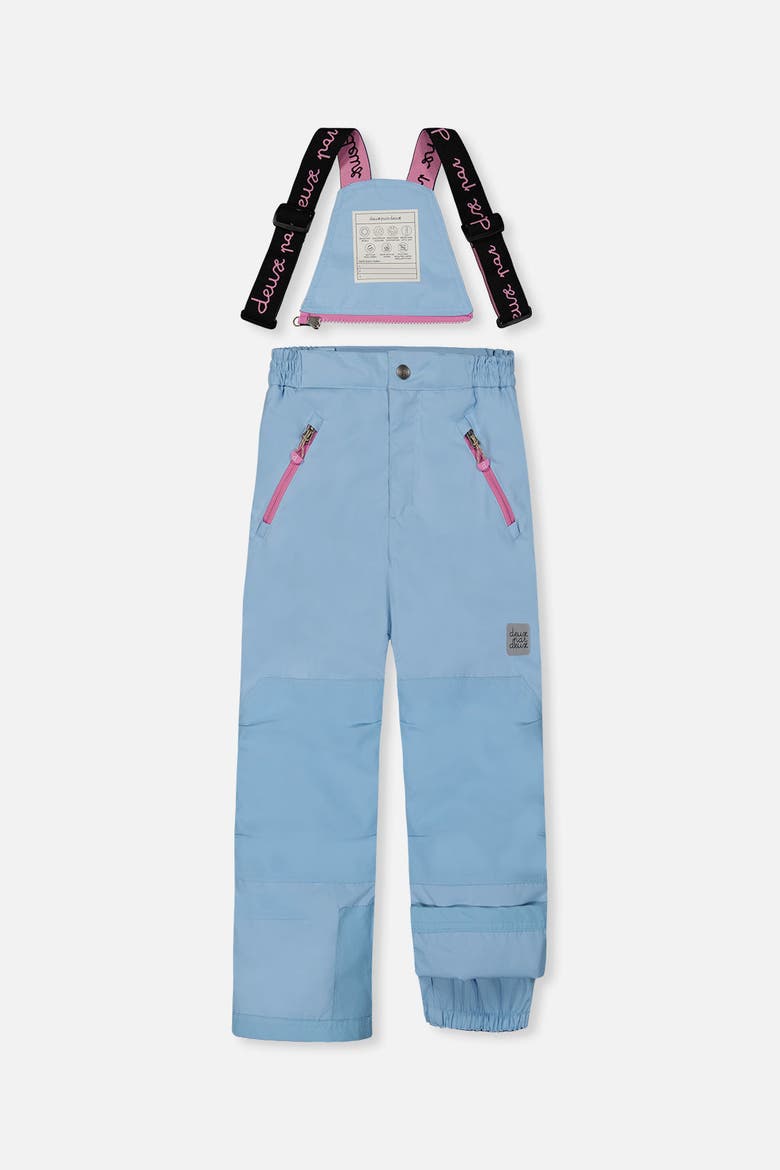Play Faux Fur Jacket & Pants Two Piece Snowsuit, Alternate, color, Light Blue